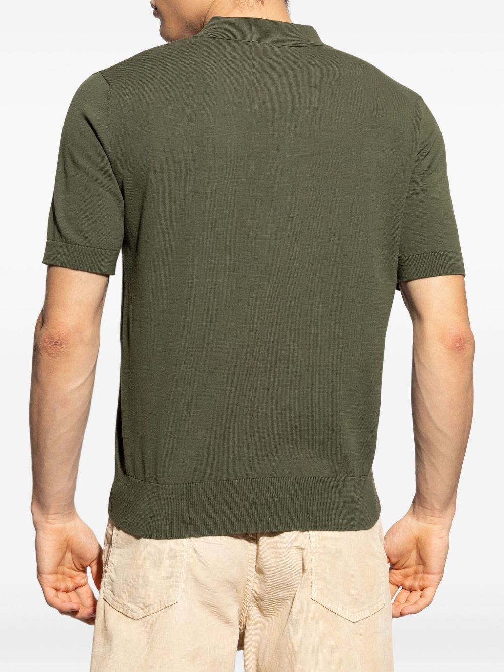 logo-embroidered polo shirt - 4