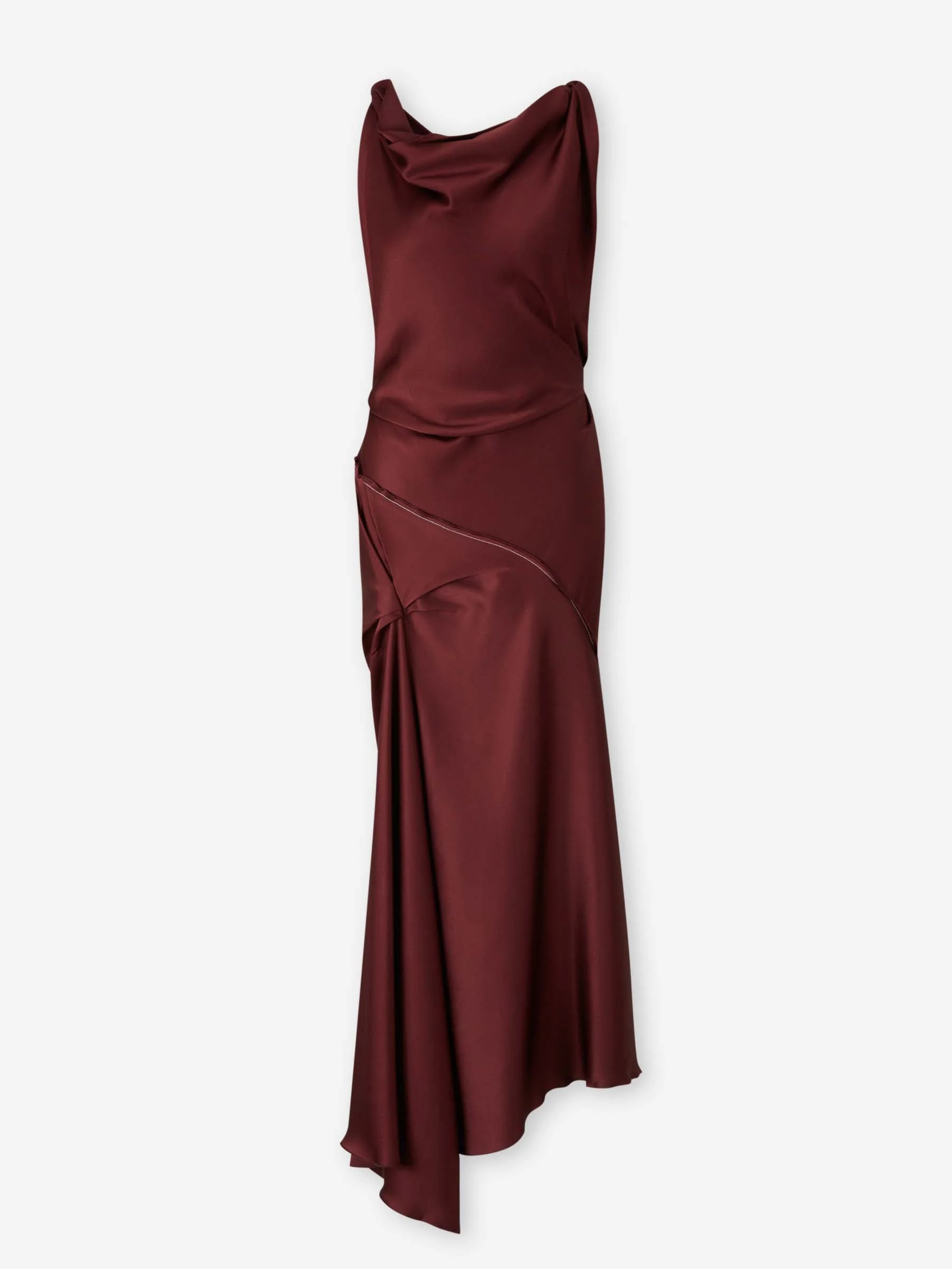DRAPED MIDI DRESS - 1