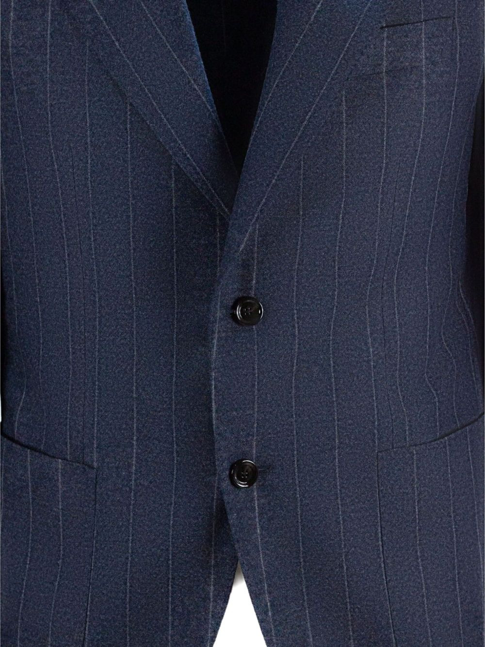 pinstripe lapel blazer - 5