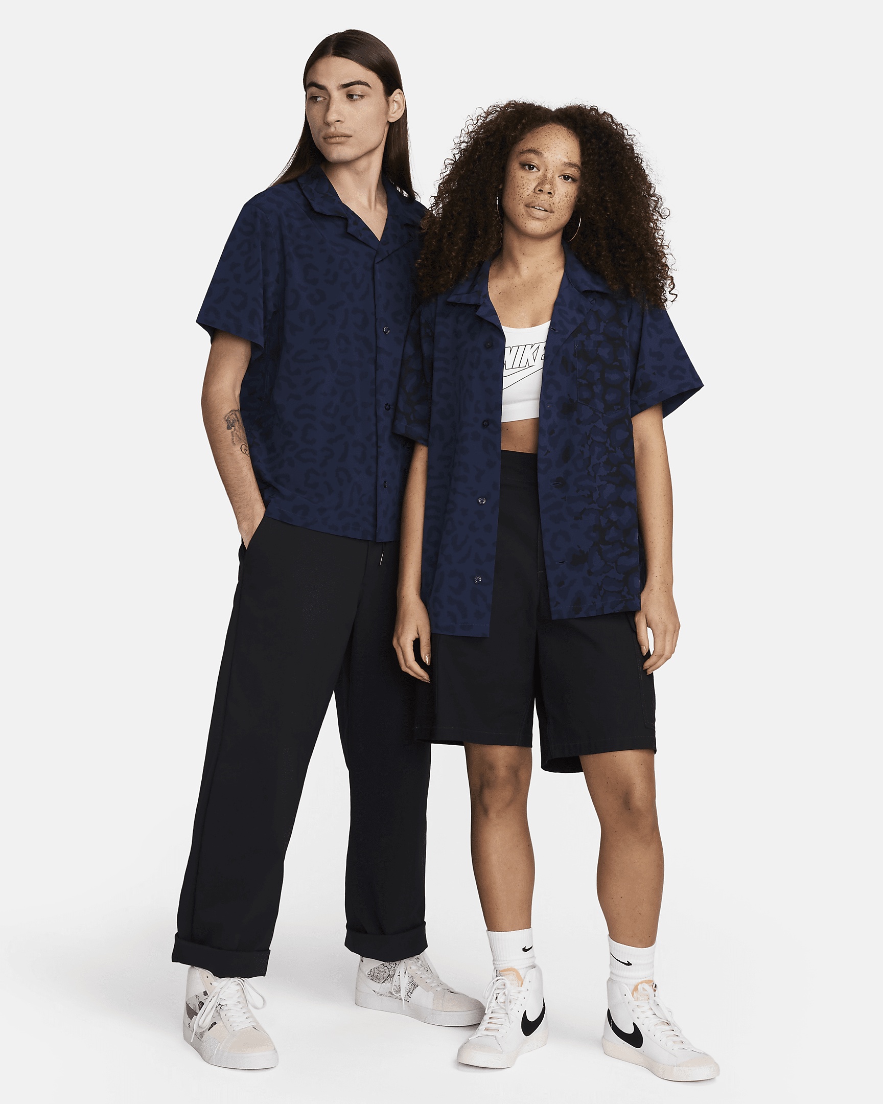 Nike SB Print Bowler Short-Sleeve Button-Up Skate Shirt - 5