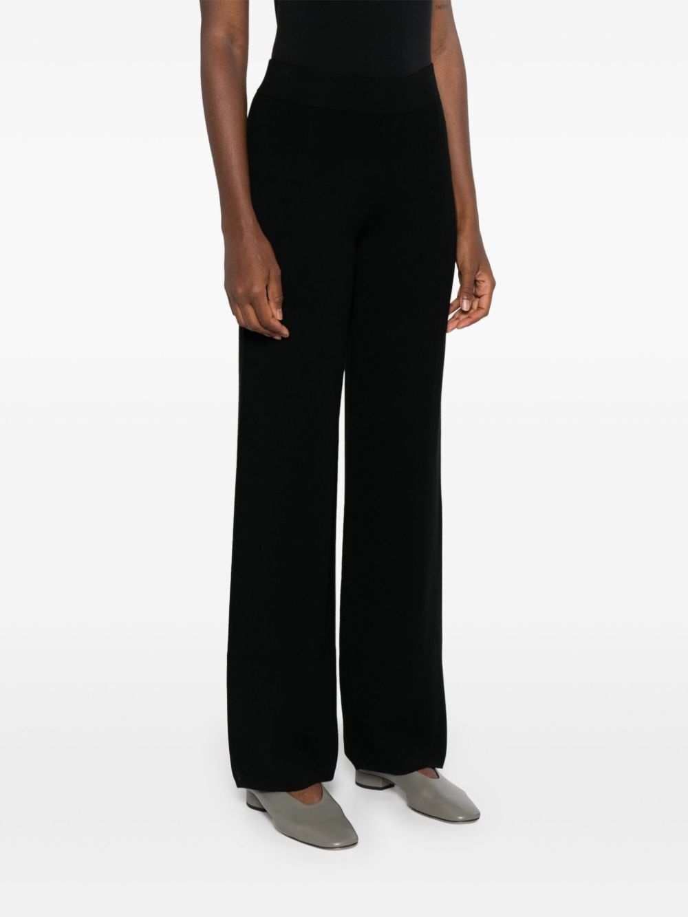 elasticated-waist palazzo trousers - 3