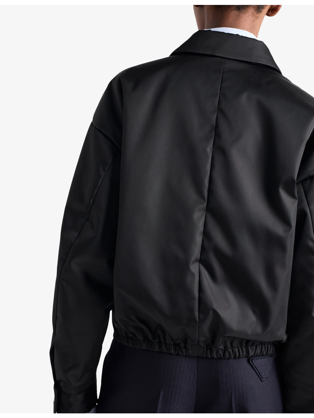 Re-Nylon Pointed-Collar Blouson Jacket - 5