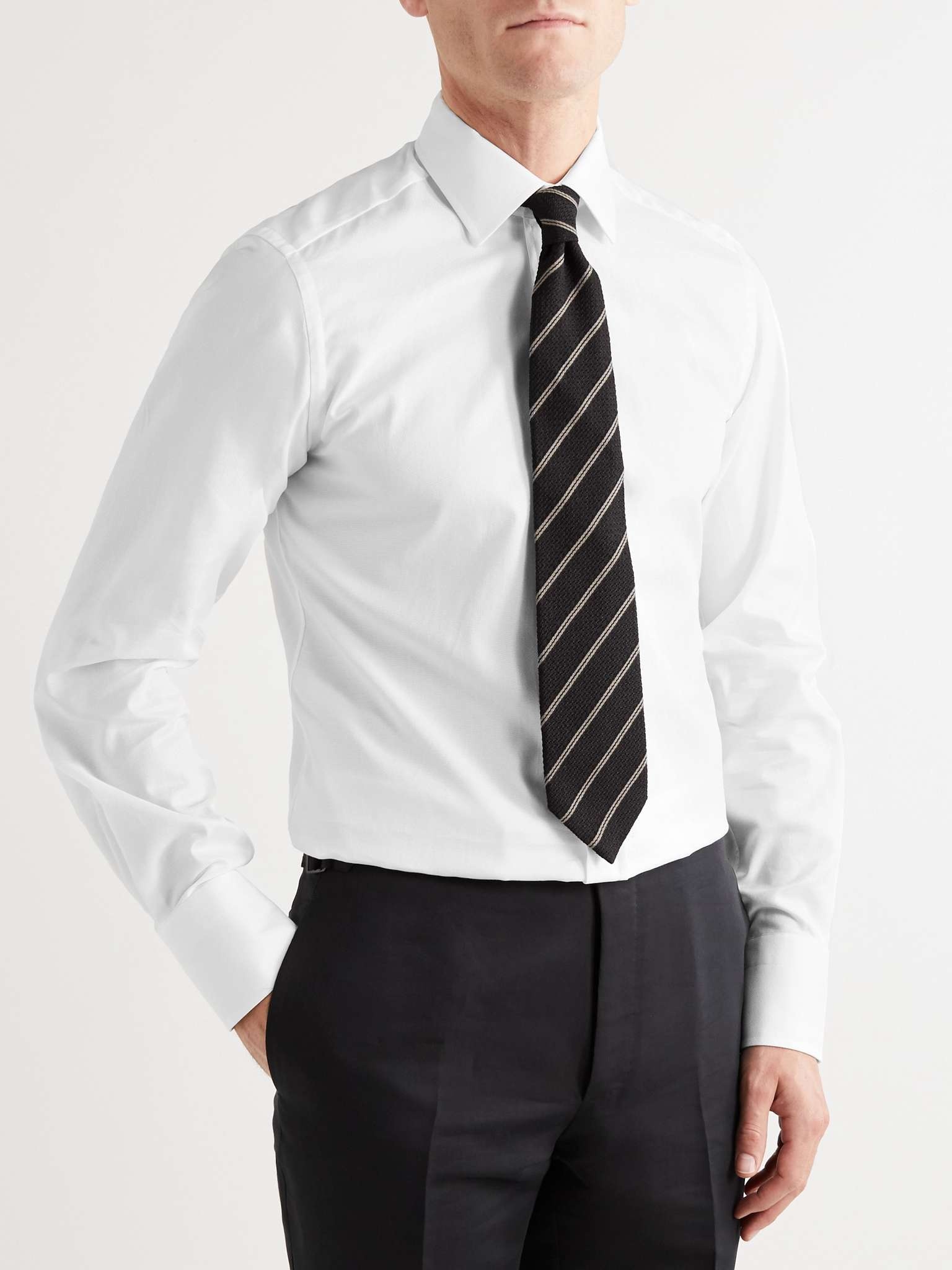 Slim-Fit Button-Down Collar Cotton-Poplin Shirt - 8