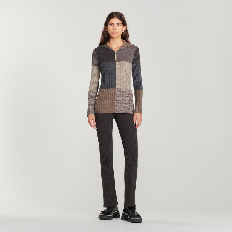 Sandro Trucker-neck sweater outlook
