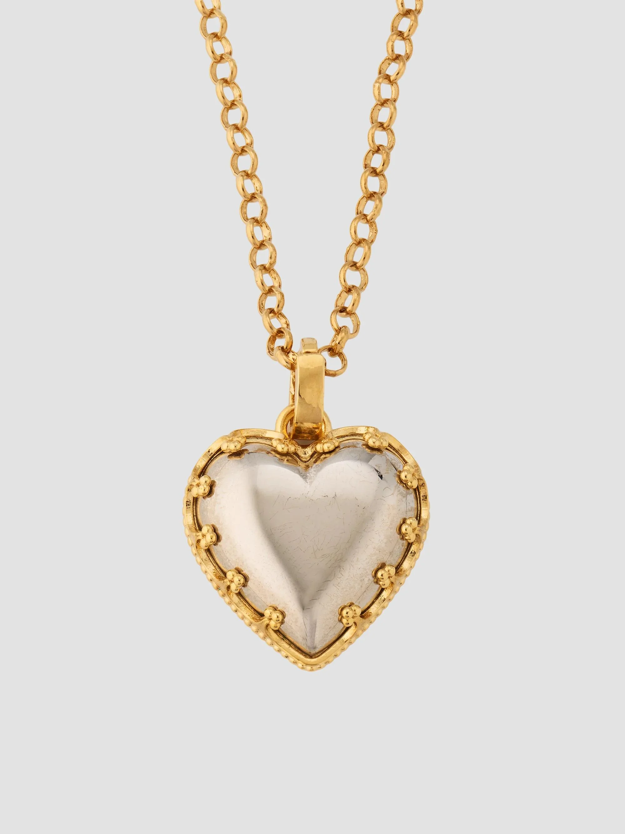 Women's Bijoux Two-Tone Heart Pendant Necklace - Multi - 1