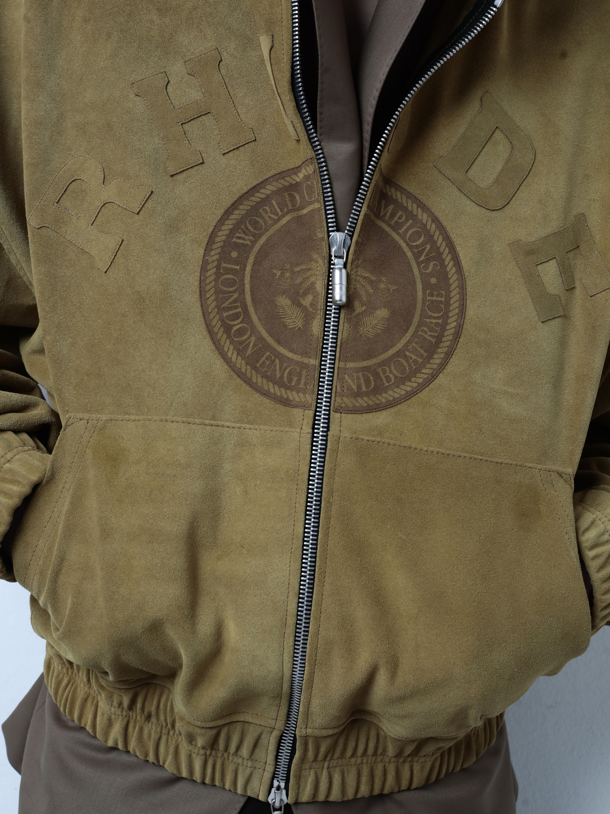 SUEDE RHUDE CREST HOODIE - 2