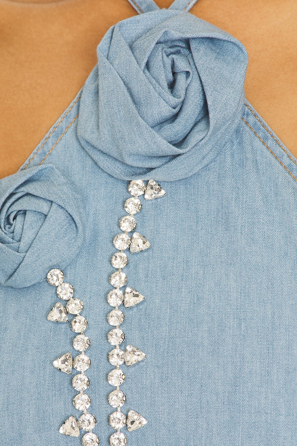 Crystal Rosette Handkerchief Top - 6