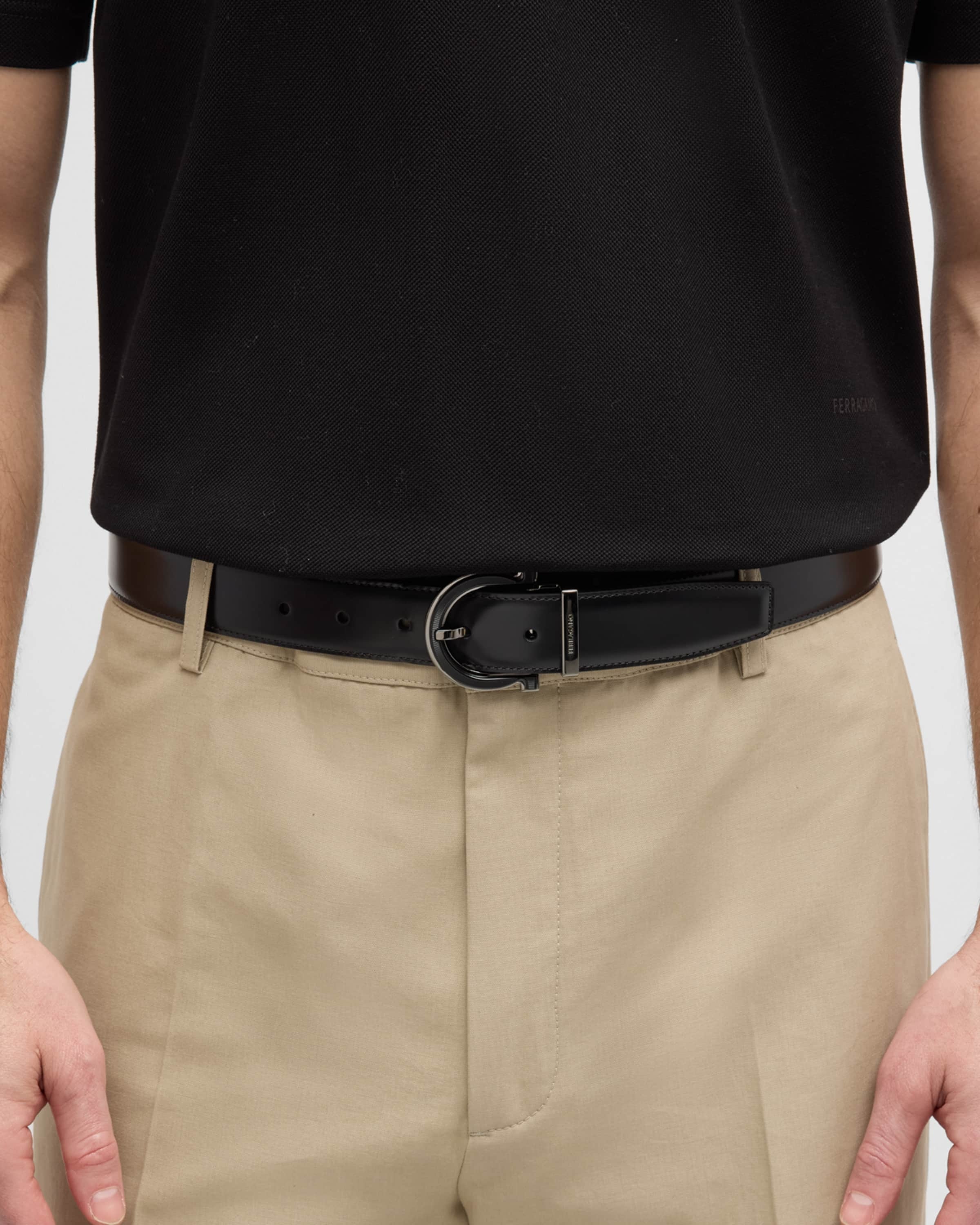 Men's Reversible Soft Calfskin Belt - 2