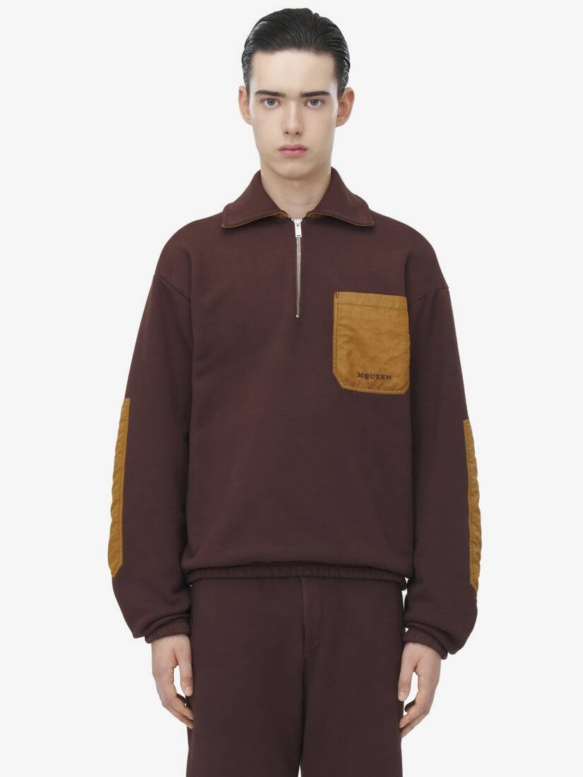 Alexander McQueen Contrast Pocket Track Top | REVERSIBLE