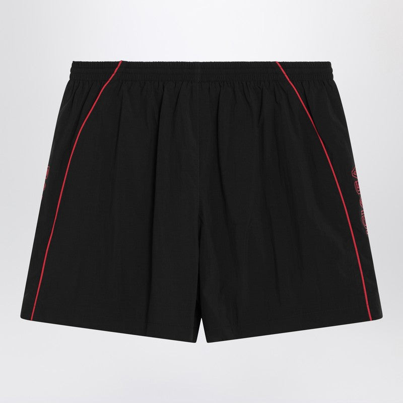 Balenciaga Black Technical Fabric Short With Logo Men - 2