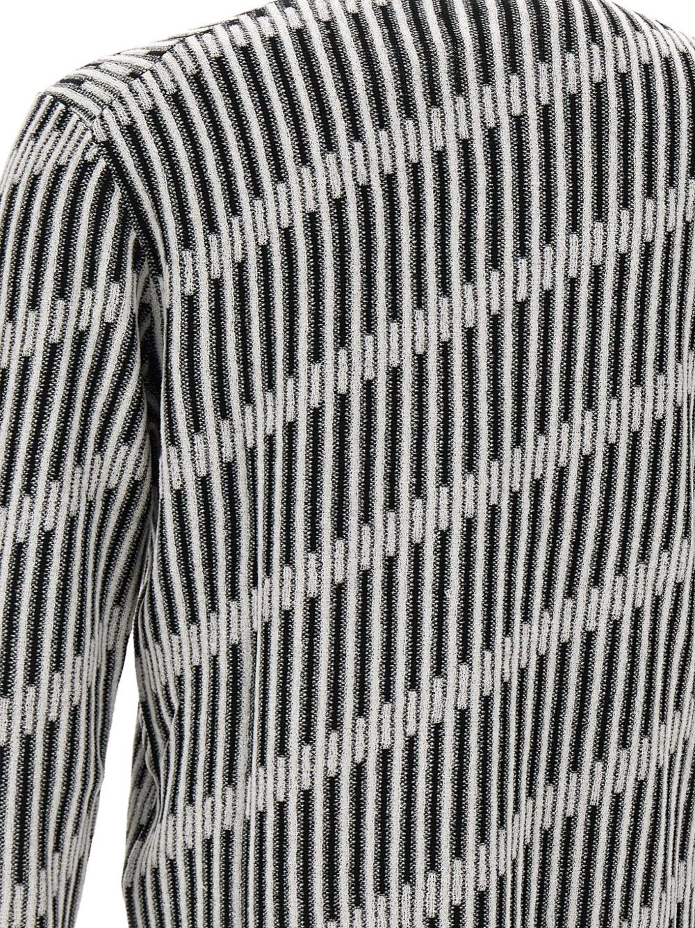 jacquard button-fastening sweater - 4