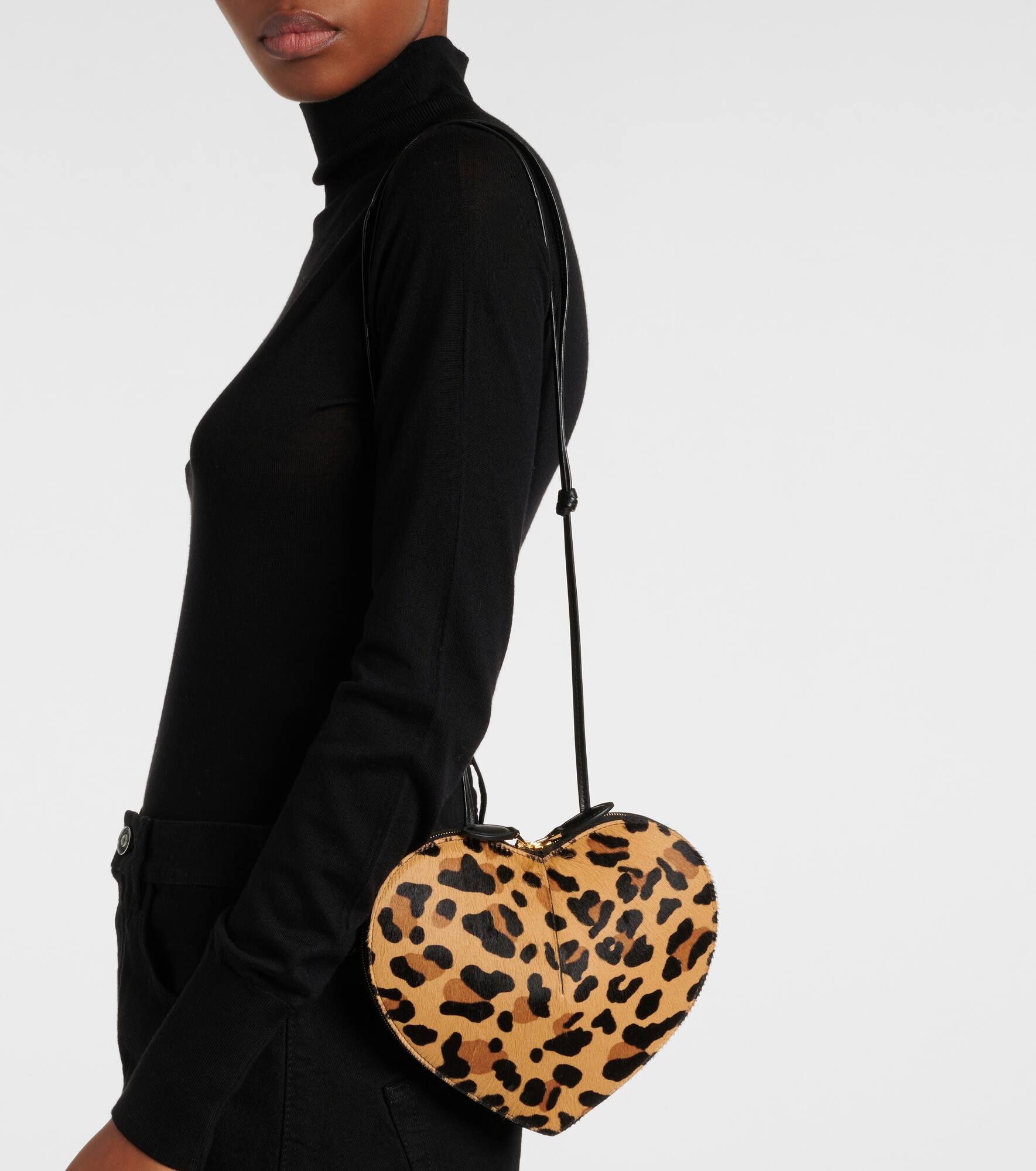 Le Cœur calf hair shoulder bag - 2