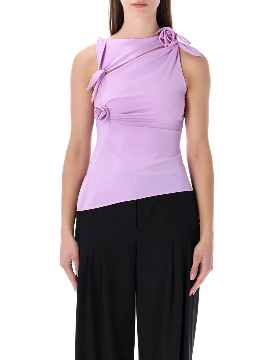 Coperni Asymmetric Flower Knot Top - 1