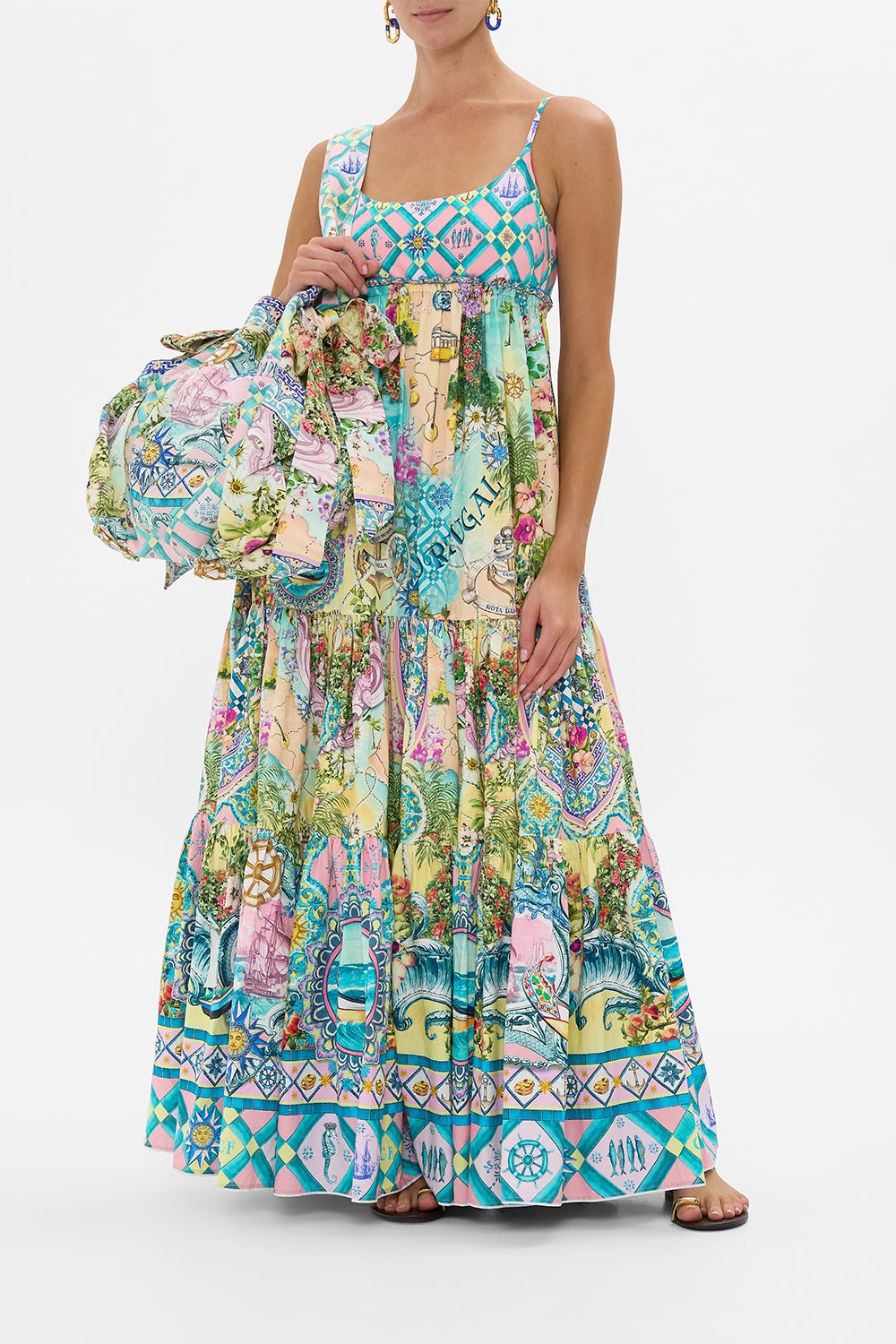 DRAWSTRING BOW BEACH BAG - 5