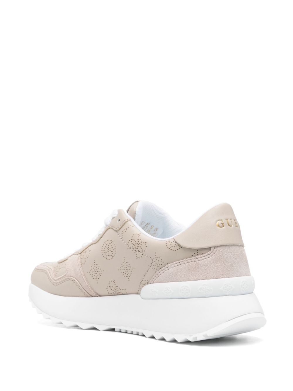 perforated-detail sneakers - 3