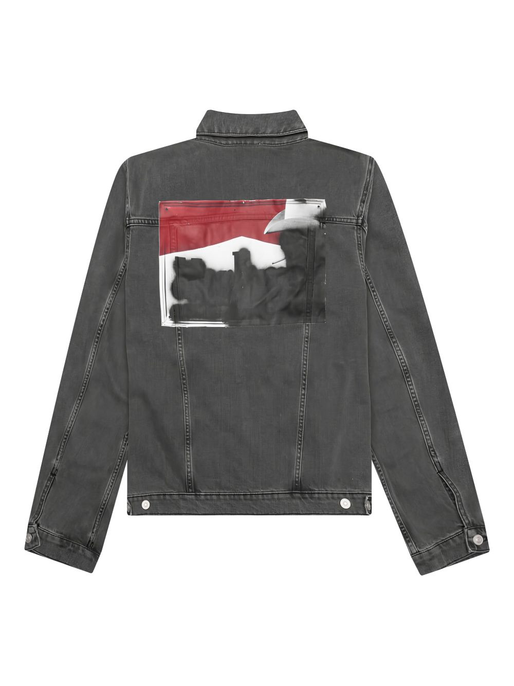 Mark Flood-print denim jacket - 2