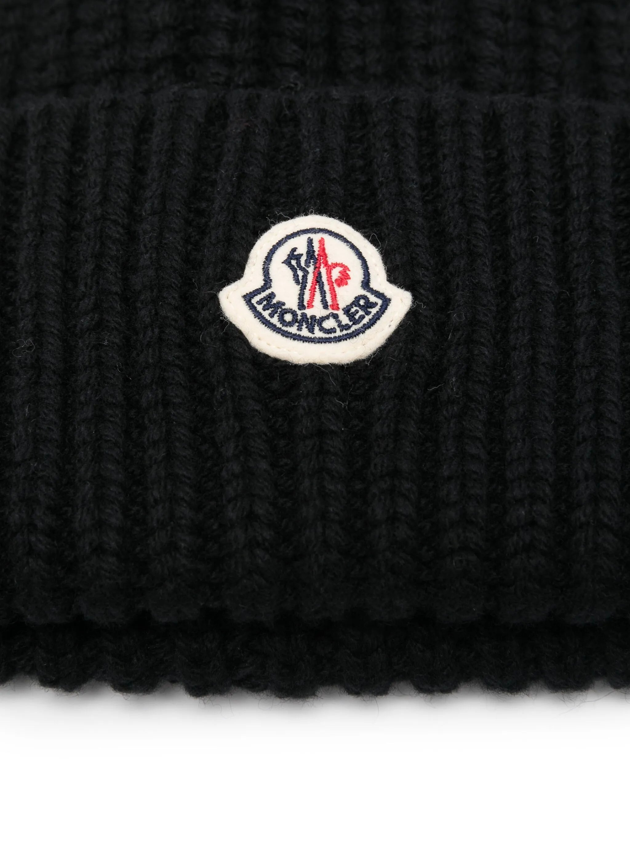 Moncler Ribbed Logo Beanie Hat - 2
