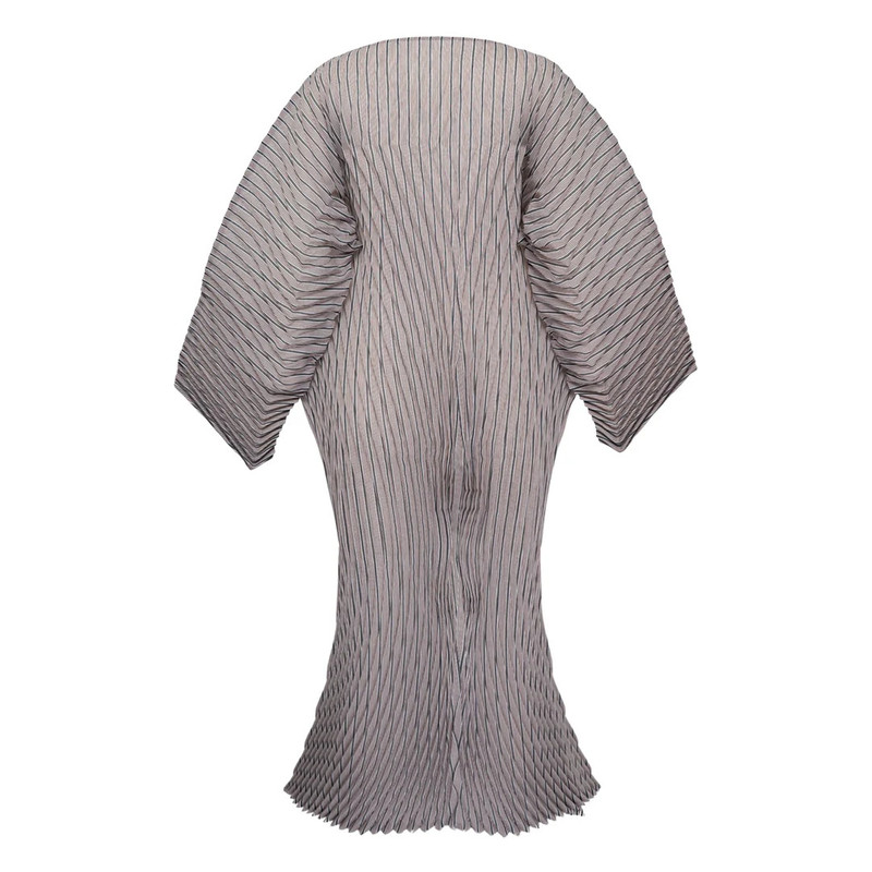 ISSEY MIYAKE Hand Pleats Striped Dress outlook
