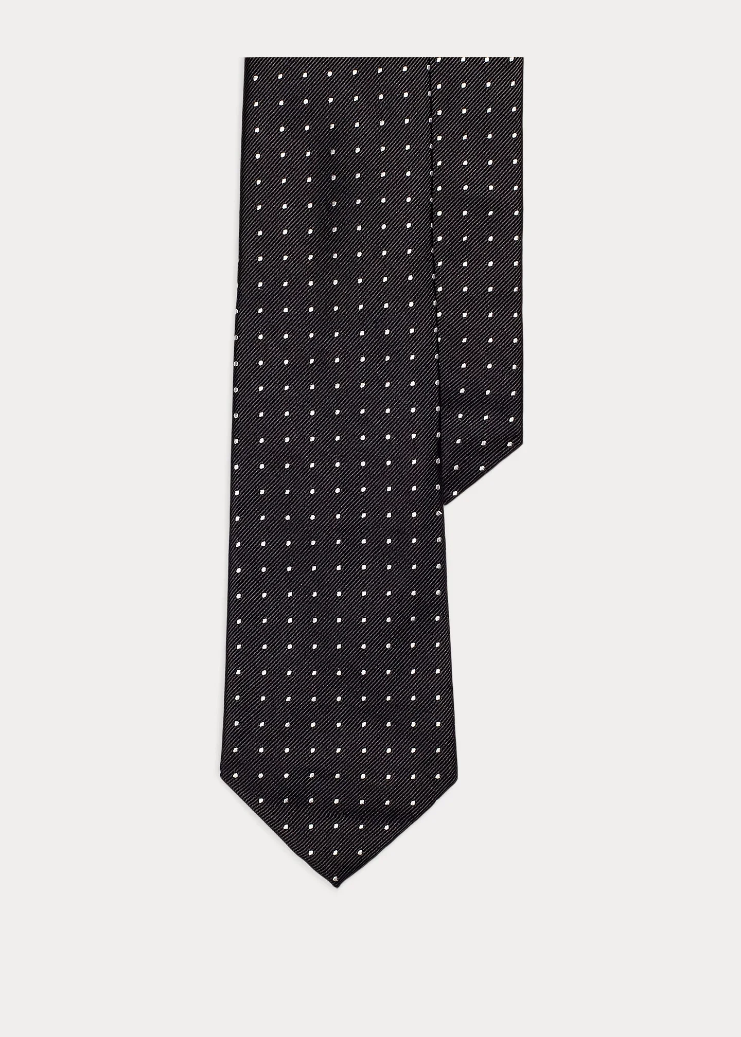 Polka-Dot Silk Repp Tie - 1