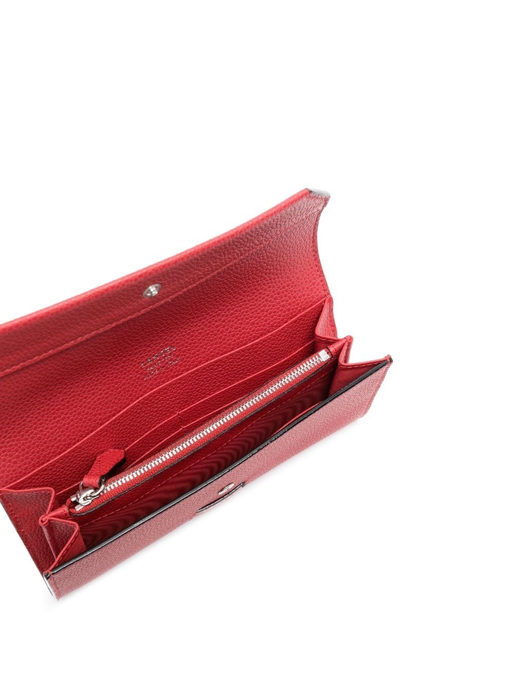 leather slim flap wallet - 3