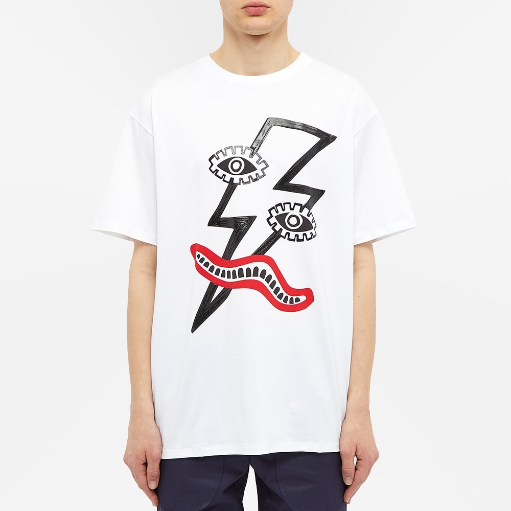 Neil Barrett Picasso Lightning Bolt Tee - 3