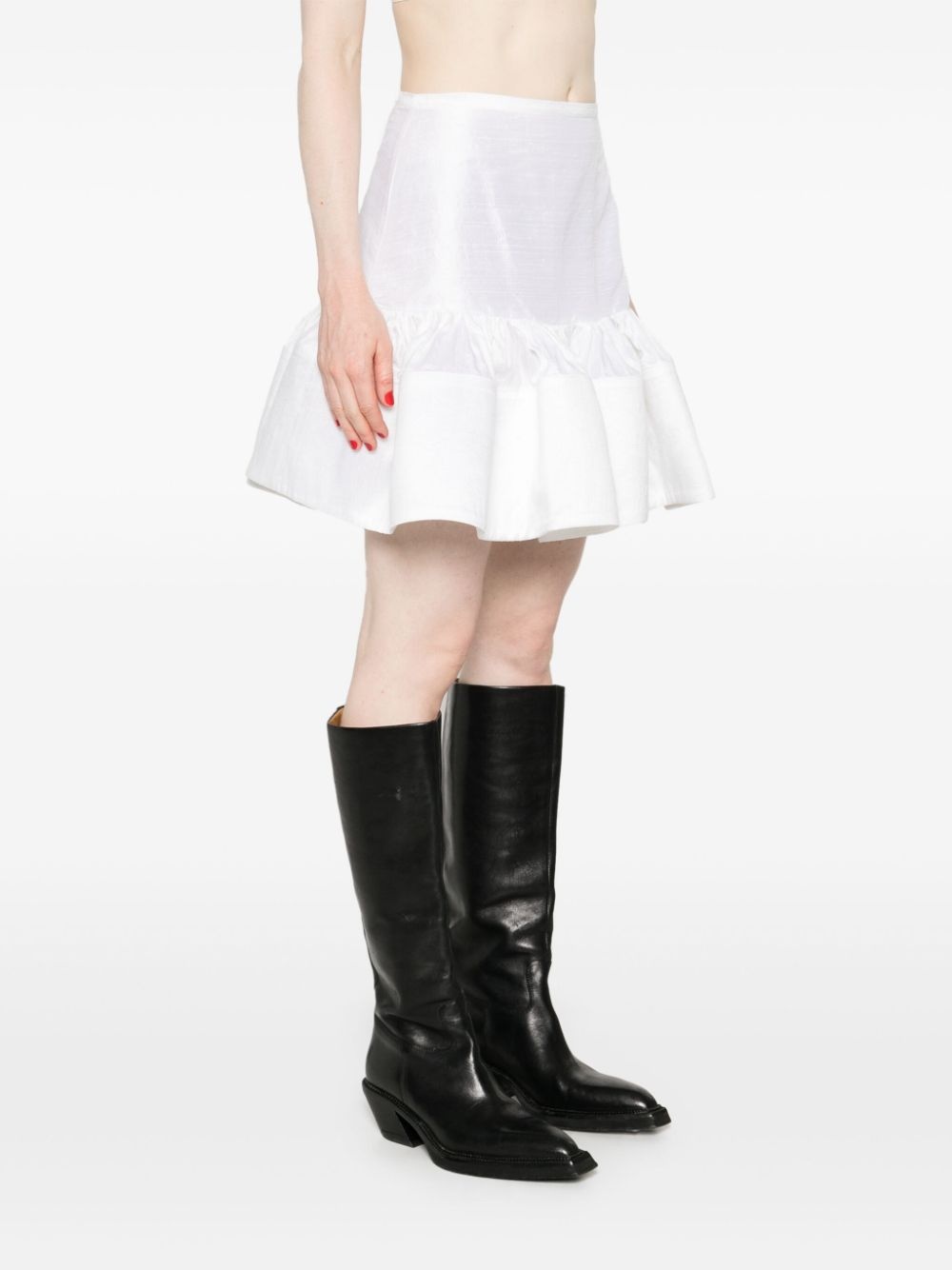 silk mini skirt - 3