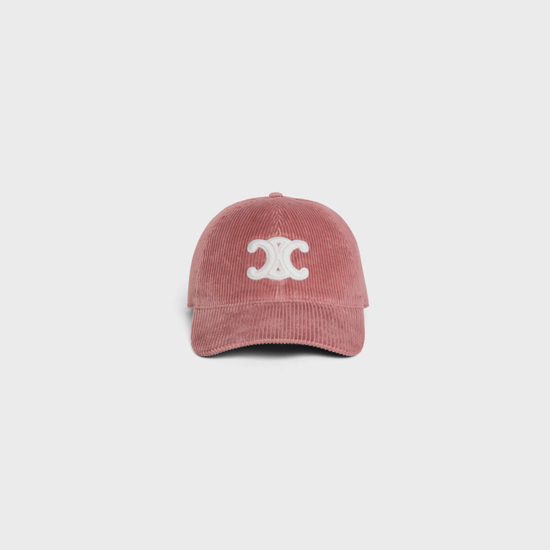 CELINE triomphe baseball cap in corduroy outlook