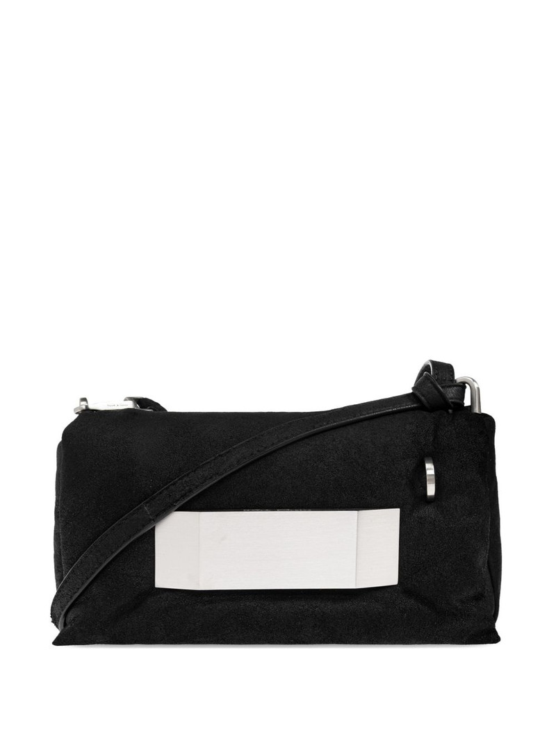 Griffin panelled leather shoulder bag 1