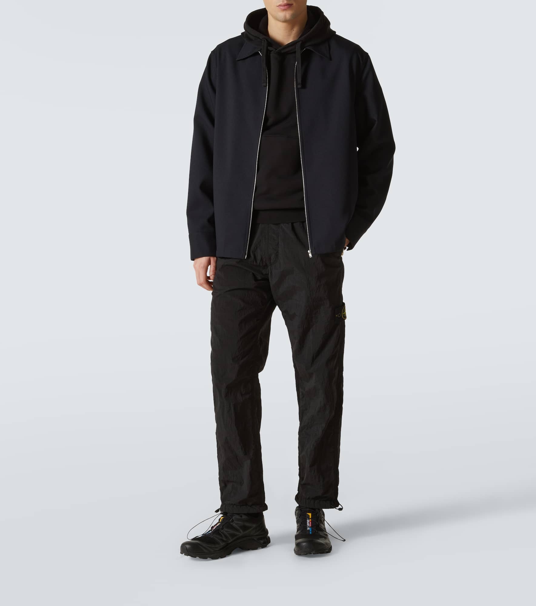 Logo patch cotton hoodie - 2