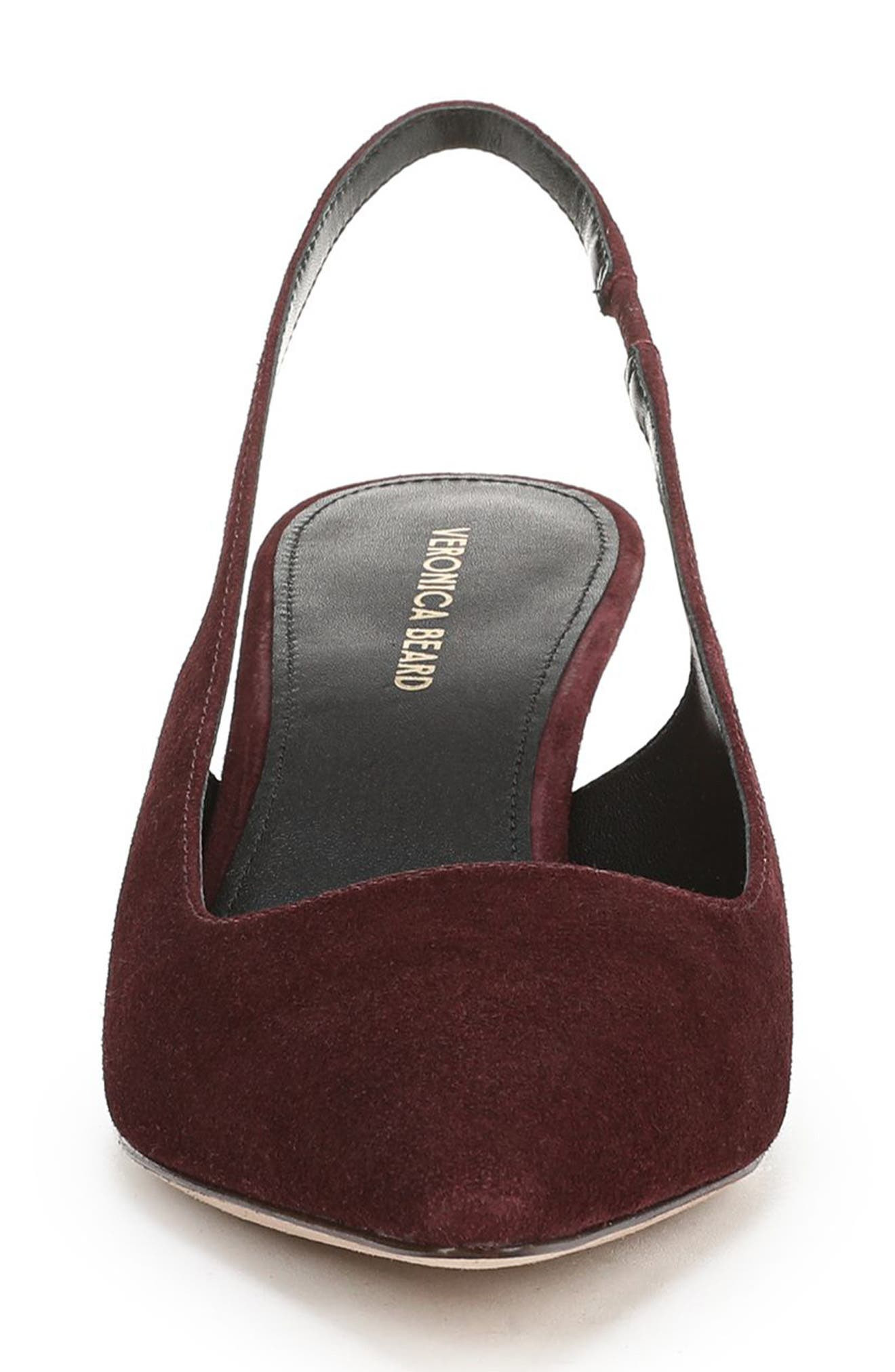 Veronica Beard Cashel Slingback Pointed Toe Pump in Raisin at Nordstrom - 4