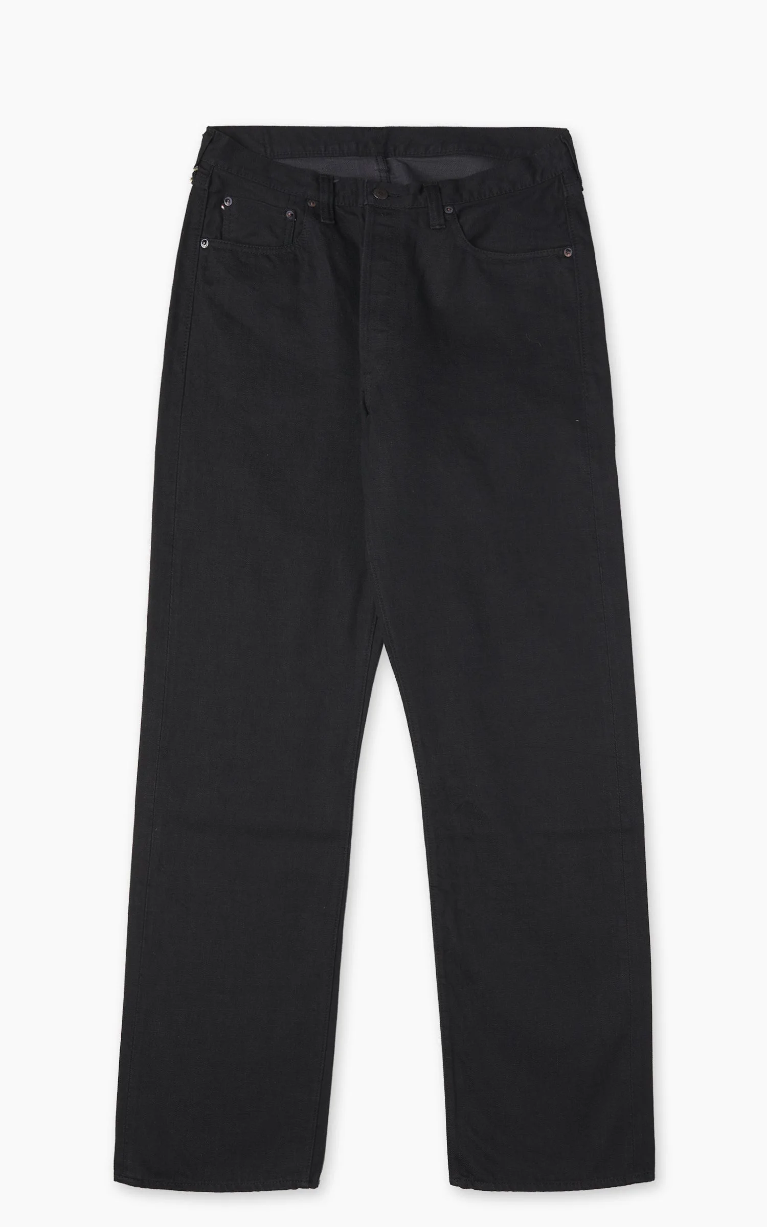 FULLCOUNT 1101BG STRAIGHT BLACK/GRAY SELVEDGE DENIM BLACK/GRAY - 1