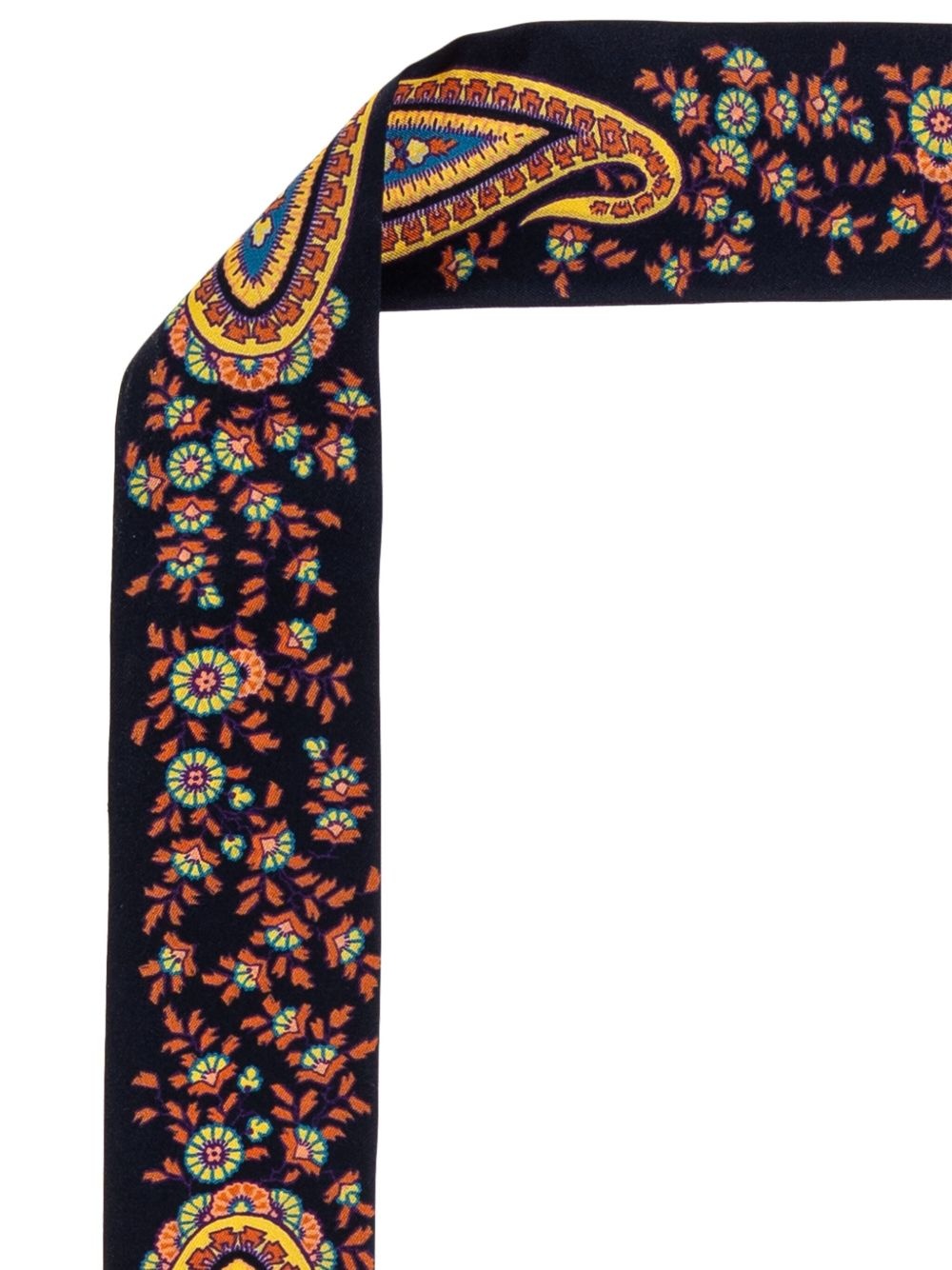 paisley-print silk scarf - 2
