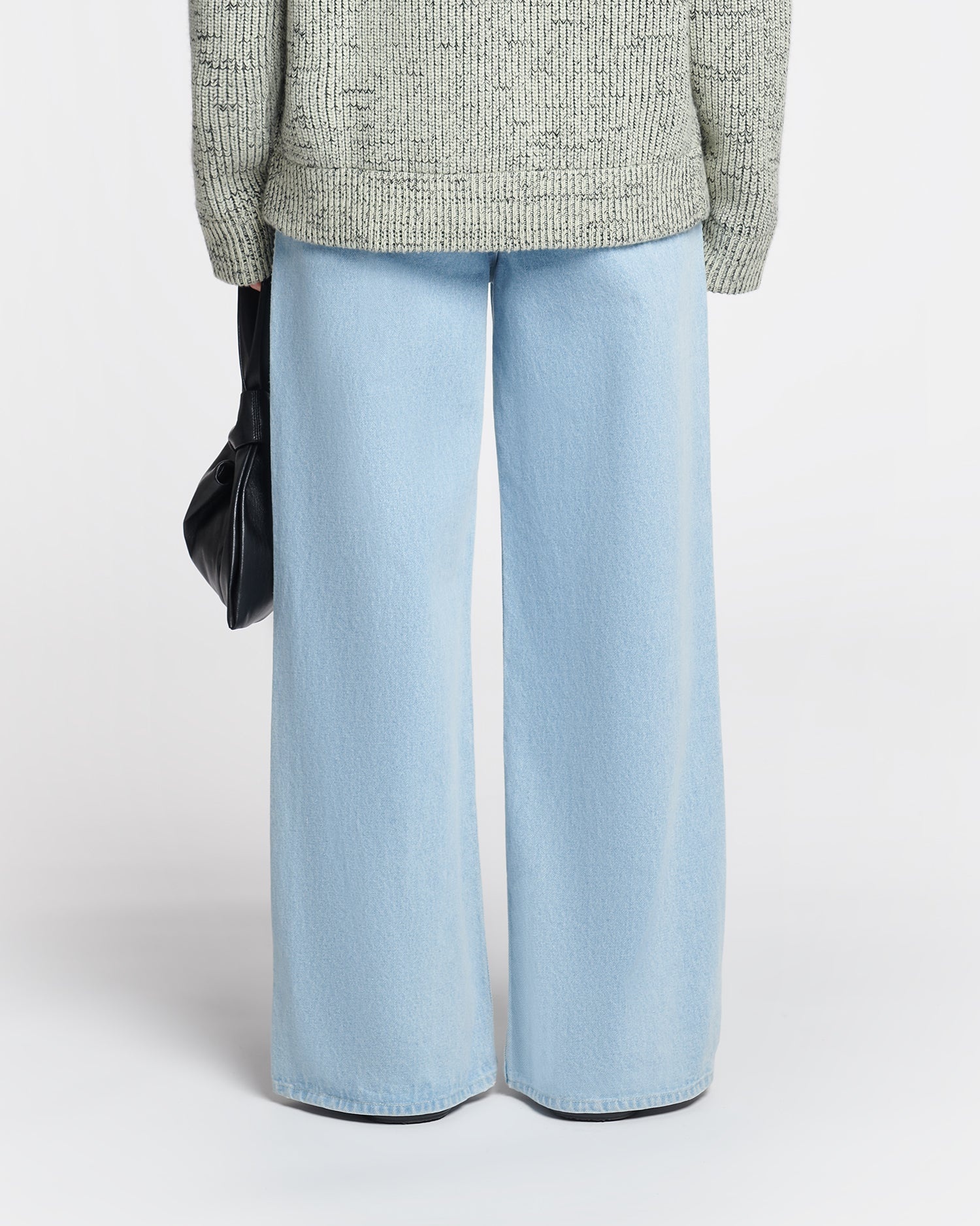 Crocheted Wide-Leg Jeans - 5