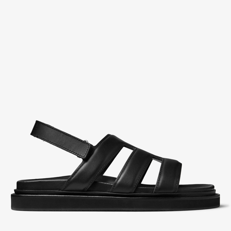 Cove Sandal Black Box Calf Leather Sandal 1