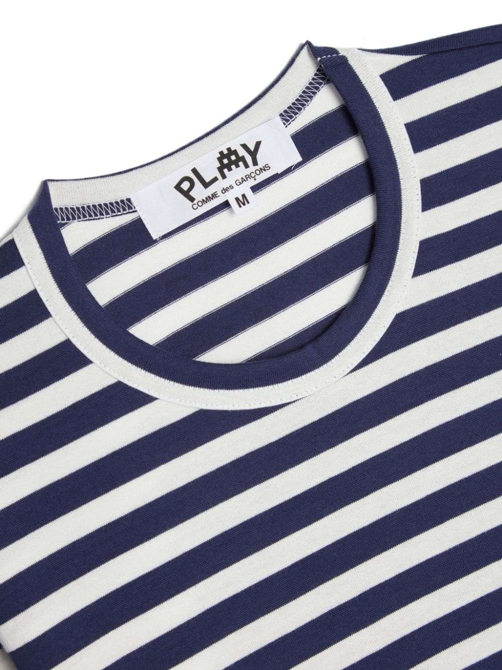 x Invader heart-appliquÃ© striped T-shirt - 3