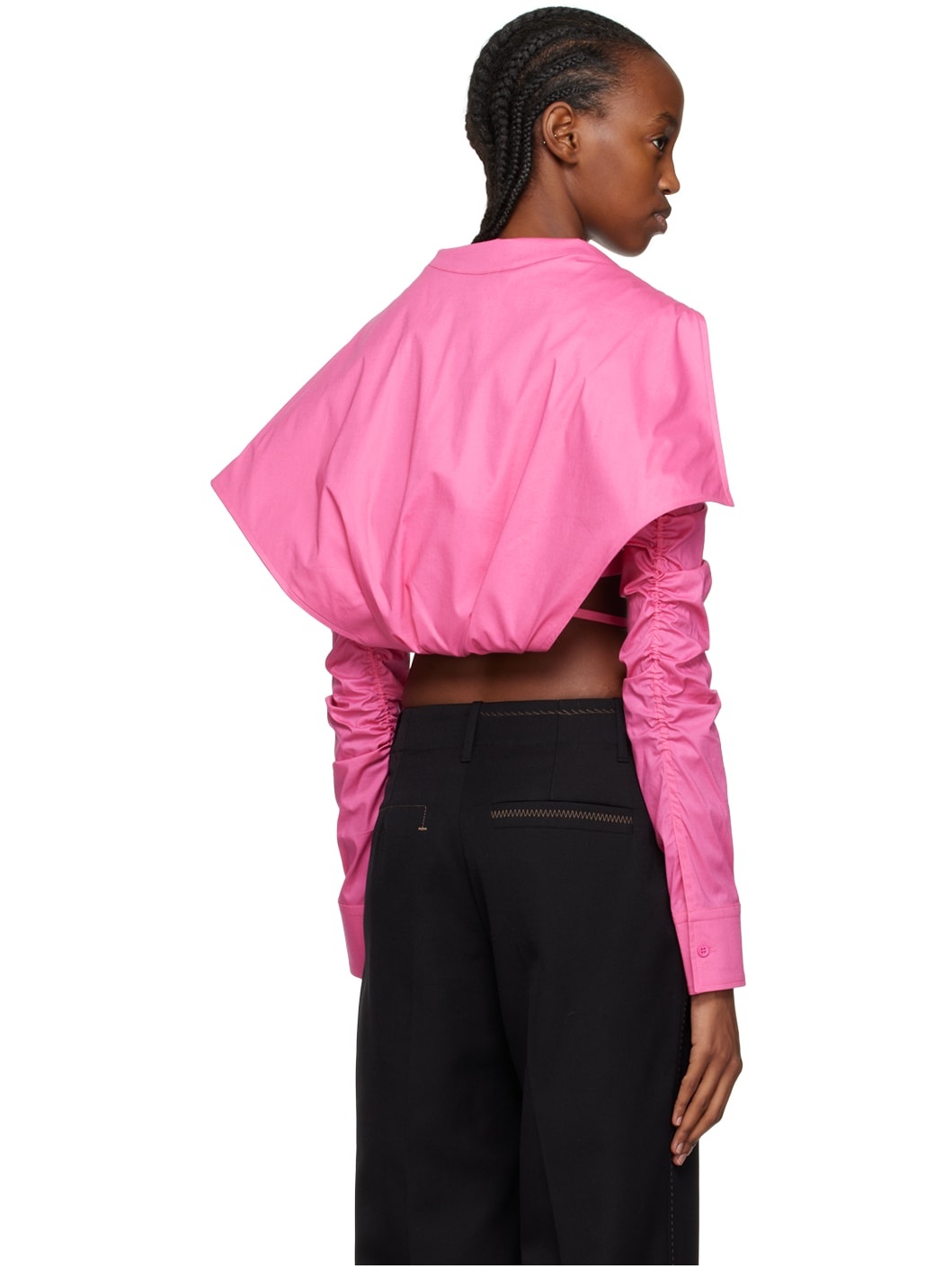 Pink Le Raphia 'La Chemise Meio' Shirt - 3