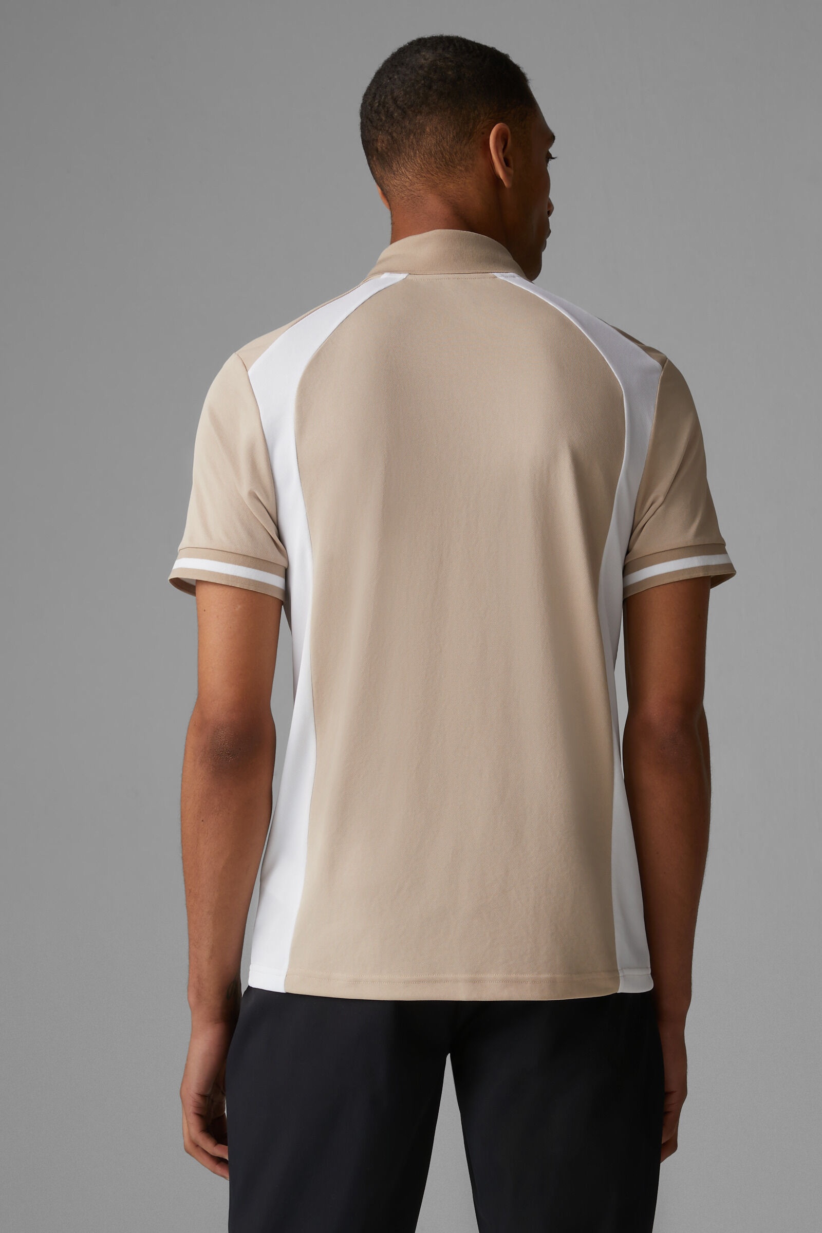 Bernhard Polo shirt in Beige/White - 3