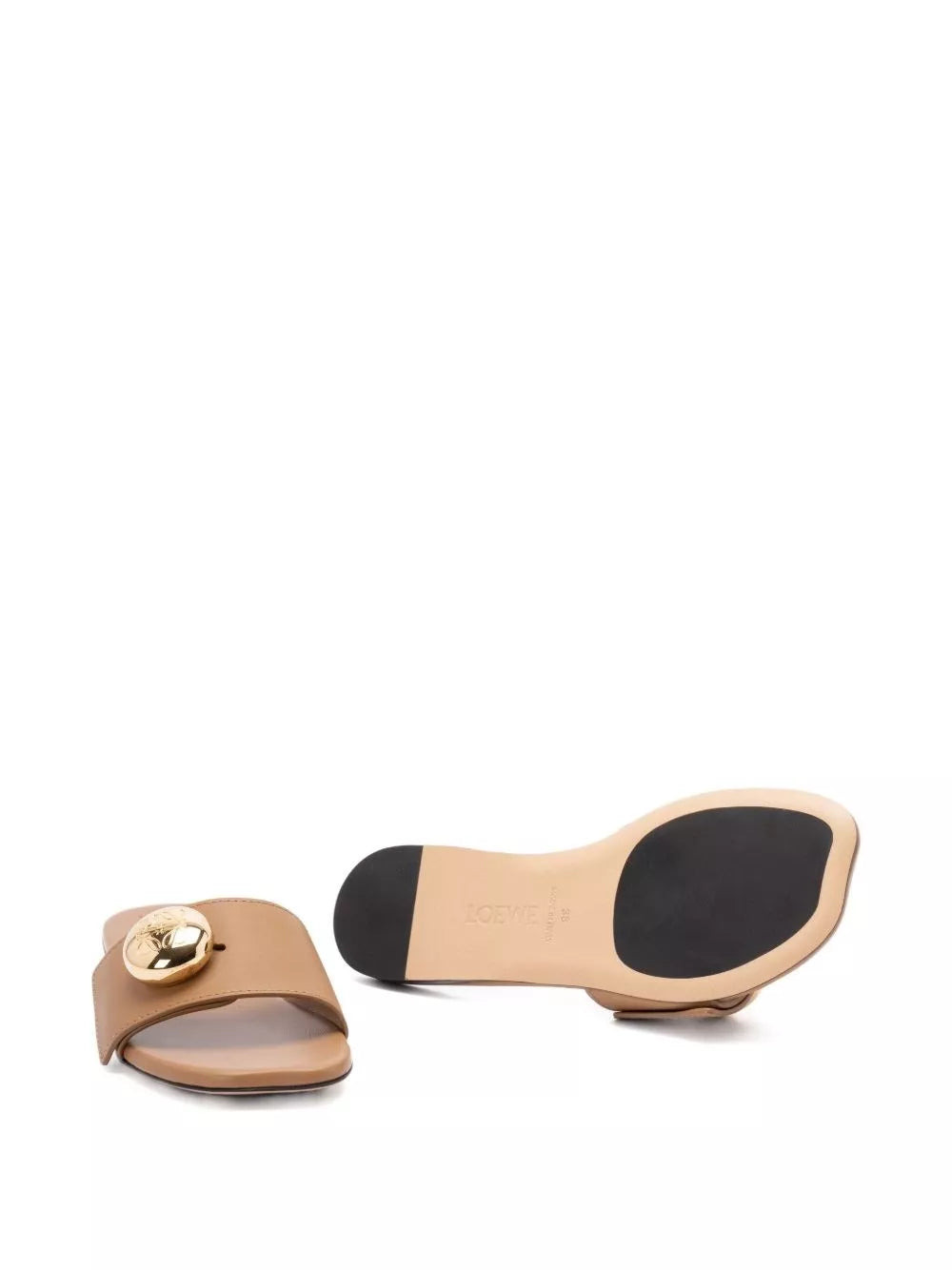 LOEWE Pebble slide in soft calfskin - 4