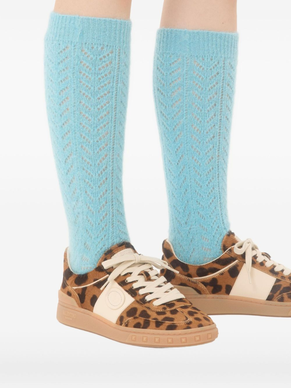 Upvillage animalier-print calfskin sneakers - 5