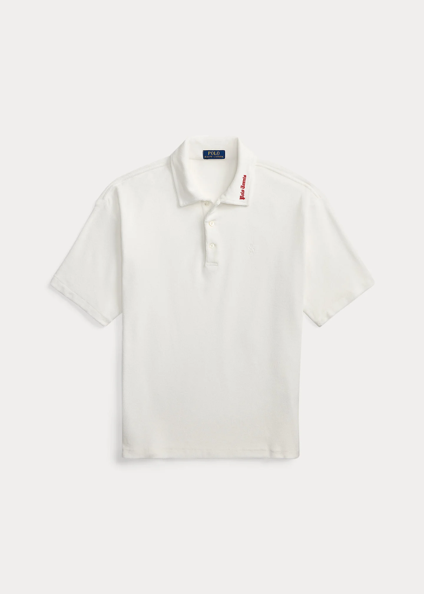 Relaxed Fit Terry Polo Shirt - 1