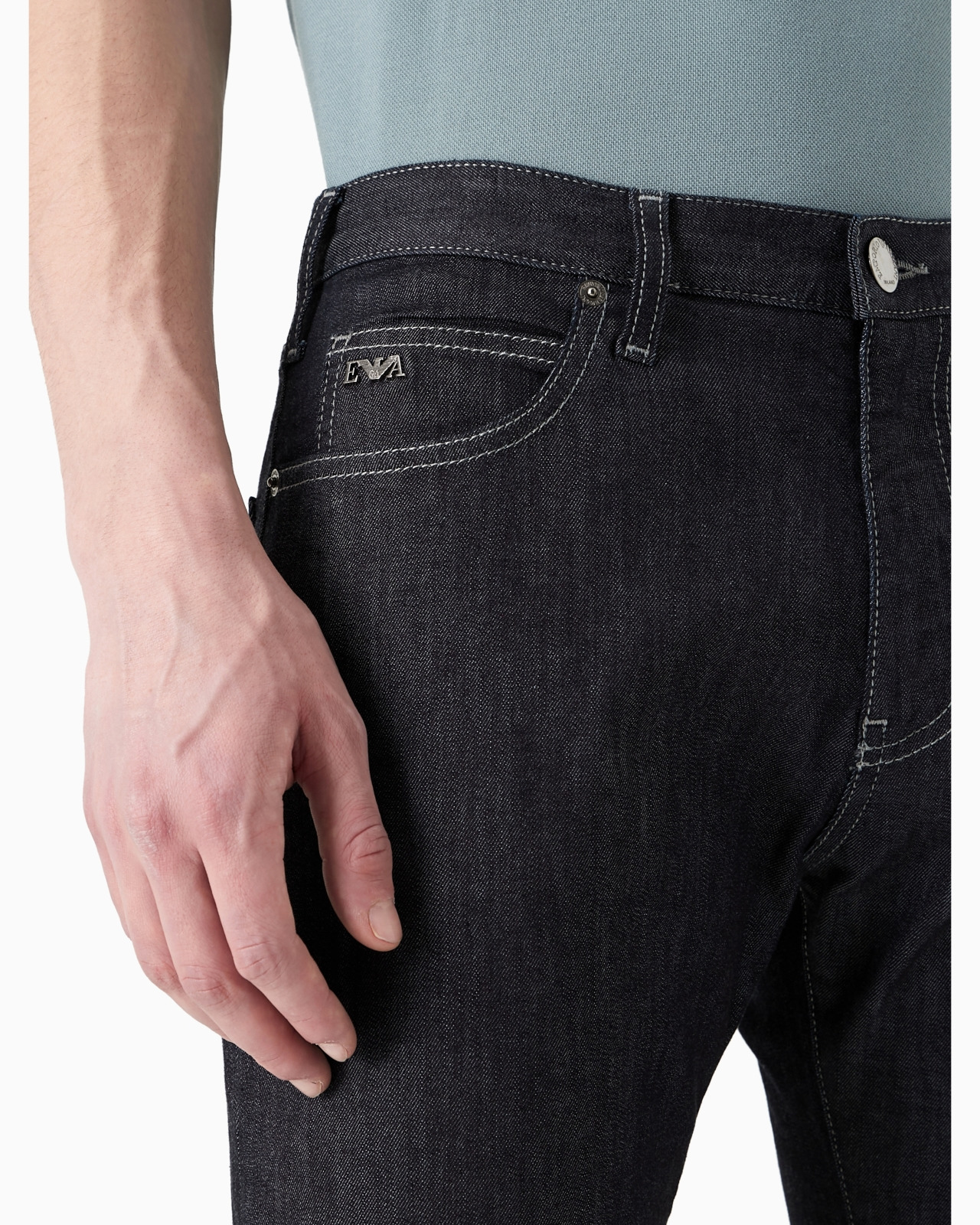 J45 Regular-fit, worn-wash 8 oz denim jeans - 6