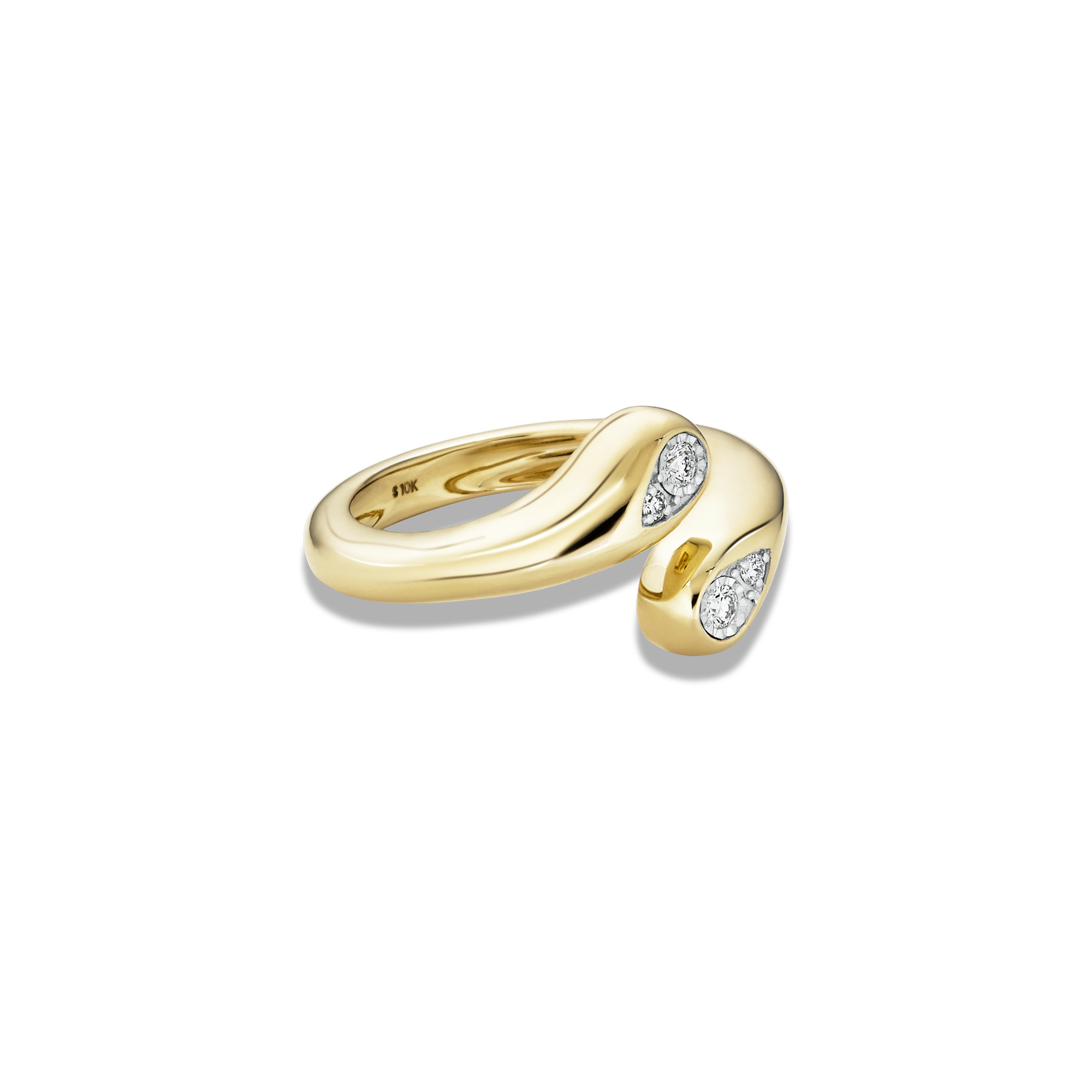 Perfect Pear Diamond Hug Ring - 3