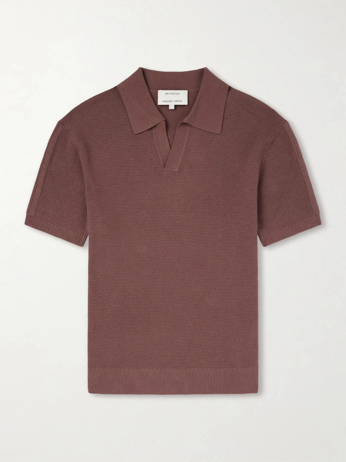 Rino Knitted Cotton Polo Shirt - 1