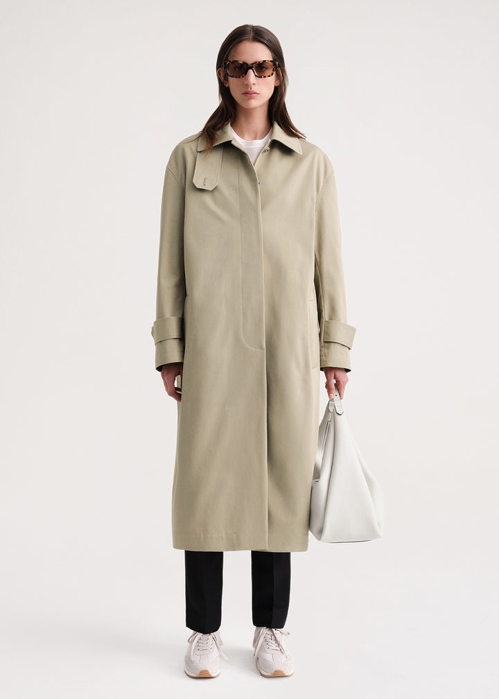 TOTEME Gabardine car coat トレンチコート Totême Gabardine Car Coat | Liberty