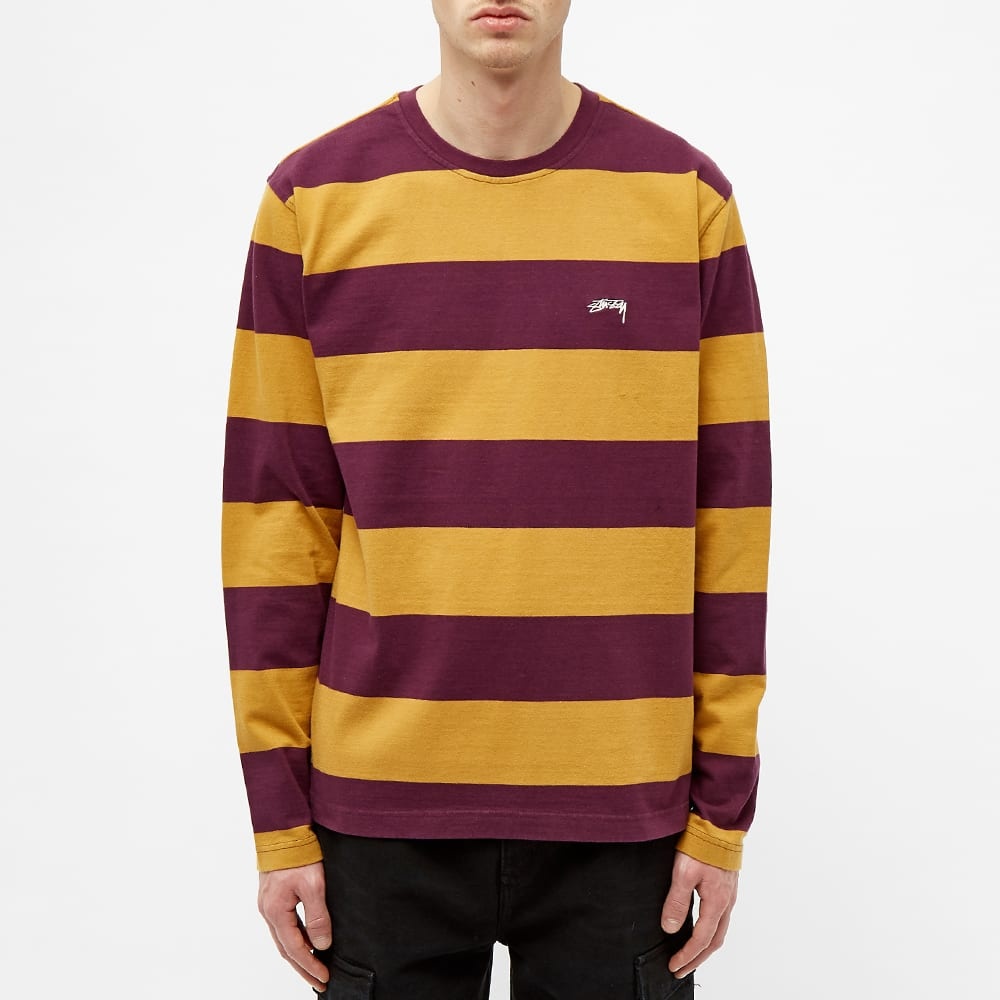 Stussy Long Sleeve Bold Stripe Crew Sweat - 3