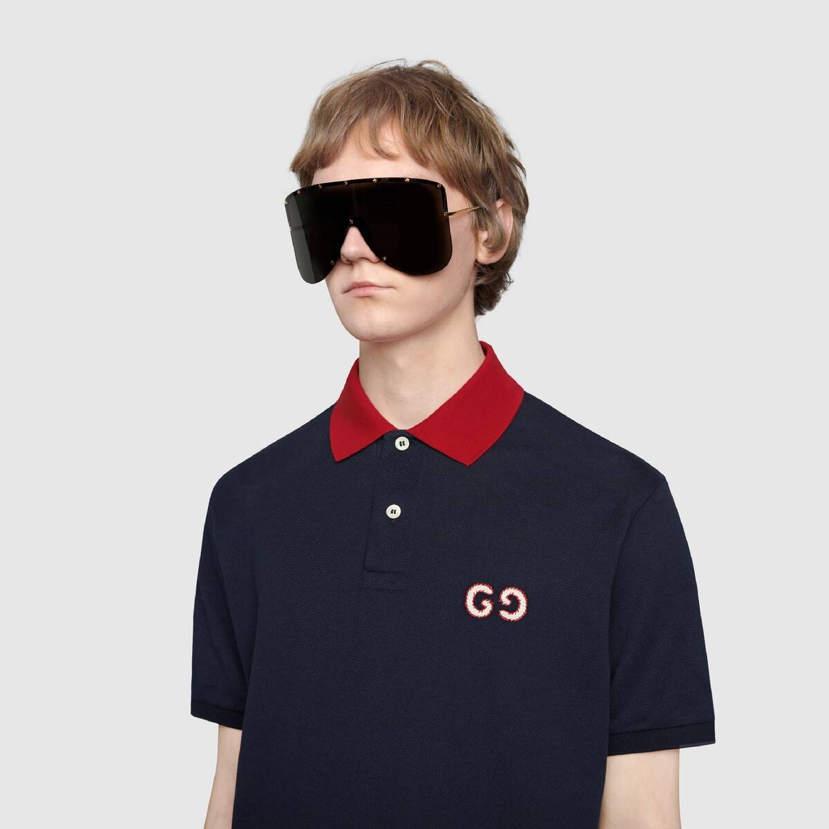 Polo with GG embroidery - 5