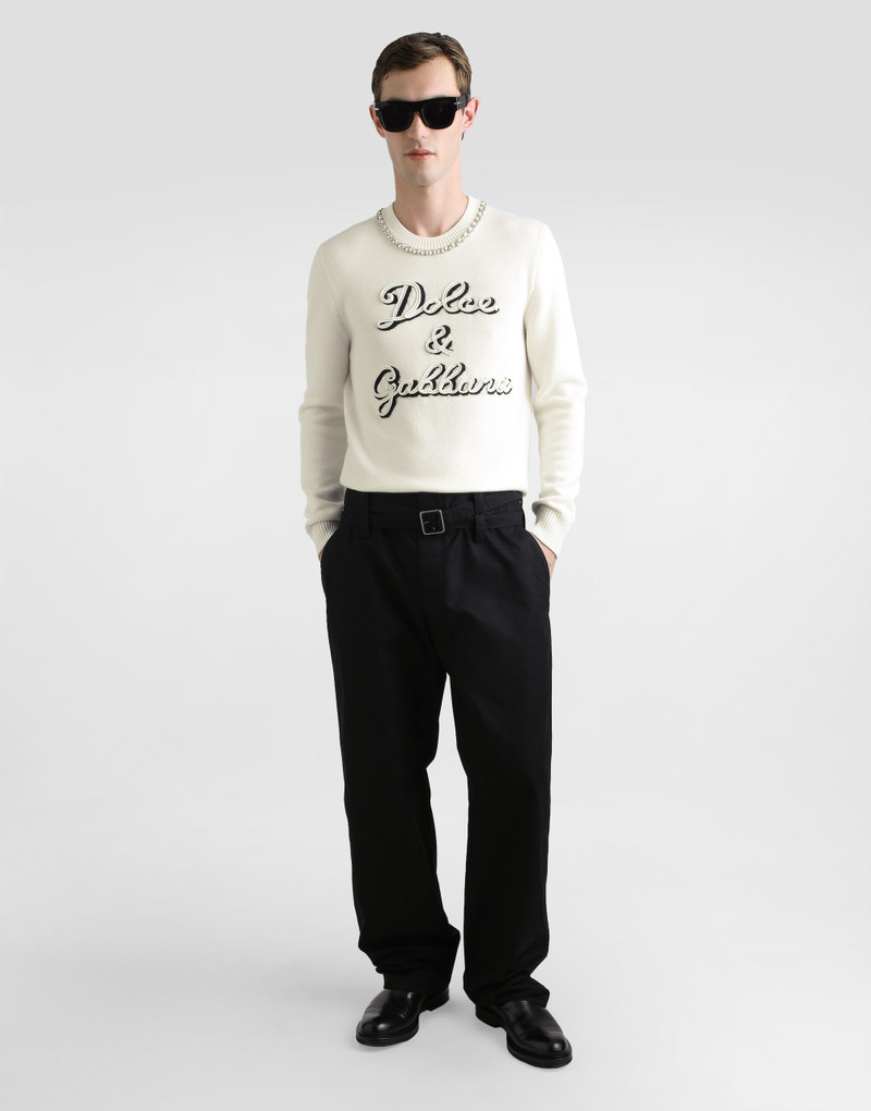 Dolce & Gabbana Wool pullover with intarsia outlook