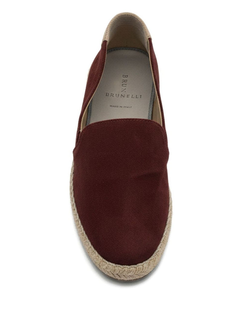 Brunello Cucinelli suede slip-on espadrilles outlook