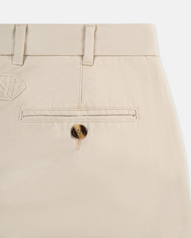 STONE CINCH-BACK COTTON CHINO TROUSER - TRIM FIT 3
