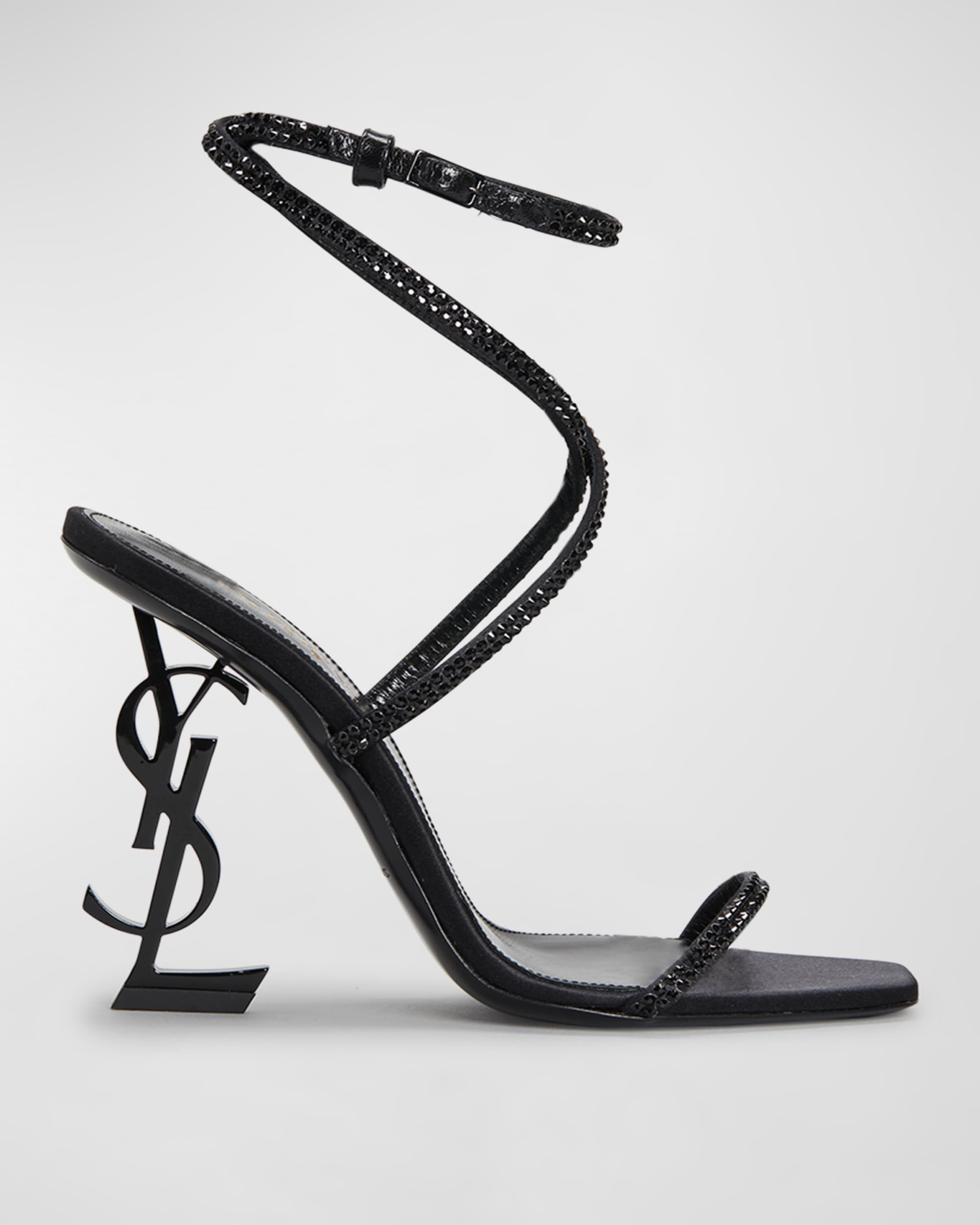 Opyum YSL Strass Ankle-Strap Sandals - 1